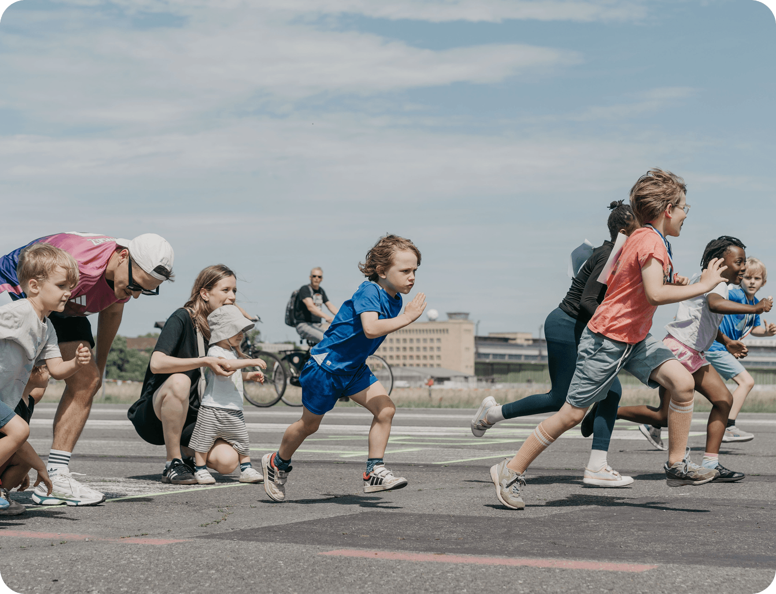 Kids running