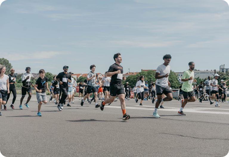 people running